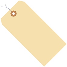 10 Pt. Manila Shipping Tags<br/>Pre-Wired image