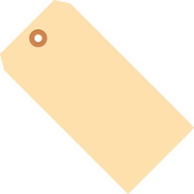 2 3/4 x 1 3/8" 13 Pt. Manila Shipping Tags image
