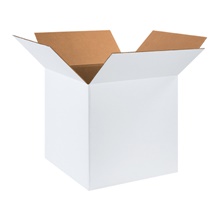 18 x 18 x 18" White Corrugated Boxes image