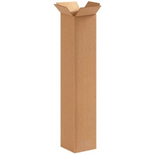4 x 4 x 20" Tall Corrugated Boxes image