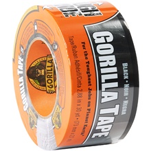 3" x 25 yds. Black Gorilla® Duct Tape image