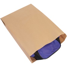 17 x 4 x 24" Kraft Gusseted Merchandise Bags image