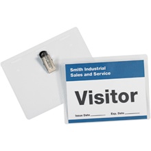 4 x 3" Clip-On Badge Holders image