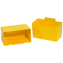 3 1/4 x 1 3/4 x 3" Yellow Shelf Bin Cups image