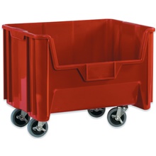 19 7/8 x 15 1/4 x 12 7/16" Red Mobile Giant Stackable Bins image