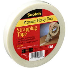 1/2" x 60 yds. (12 Pack) Scotch® Filament Tape 893 image