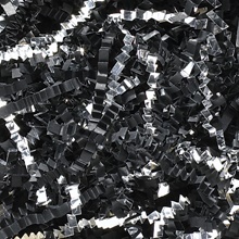 10 lb. Black and Silver Metallic Blend Crinkle Paper image