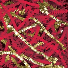 10 lb. Gold and Red Metallic Blend Crinkle Paper image