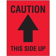 3 x 4" - "Caution - This Side Up" Arrow Labels image