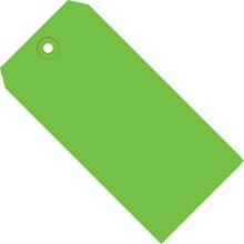 2 3/4 x 1 3/8" Green 13 Pt. Shipping Tags image