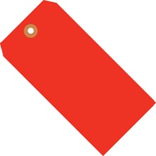 2 3/4 x 1 3/8" Fluorescent Red 13 Pt. Shipping Tags image