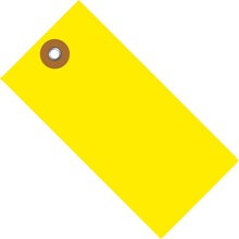 2 3/4 x 1 3/8" Yellow Tyvek® Shipping Tag image