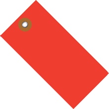 2 3/4 x 1 3/8" Red Tyvek® Shipping Tag image