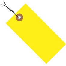 3 3/4" x 1 7/8" Yellow Tyvek® PW Shipping Tag image