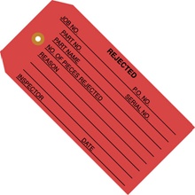 4 3/4 x 2 3/8" - "Rejected" Inspection Tags image