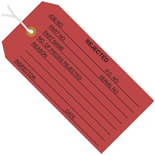 4 3/4 x 2 3/8" - "Rejected" Inspection Tags - Pre-Strung image