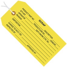 4 3/4 x 2 3/8" - "Scrap" Inspection Tags - Pre-Strung image