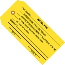 4 3/4 x 2 3/8" - "Inspected" Inspection Tags image