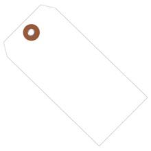 4 3/4 x 2 3/8" White Plastic Shipping Tags image