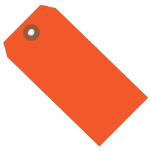 4 3/4 x 2 3/8" Orange Plastic Shipping Tags image