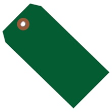 4 3/4 x 2 3/8" Green Plastic Shipping Tags image
