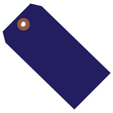 4 3/4 x 2 3/8" Blue Plastic Shipping Tags image