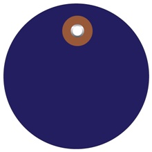 2" Blue Plastic Circle Tags image