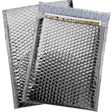 9 x 11 1/2" Silver Glamour Bubble Mailers image