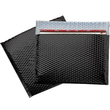 13 3/4 x 11" Black Glamour Bubble Mailers image
