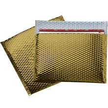 13 3/4 x 11 Gold Glamour Bubble Mailers image