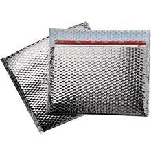 13 3/4 x 11" Silver Glamour Bubble Mailers image