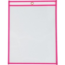 9 x 12" Neon Pink Job Ticket Holders image