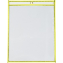 9 x 12" Neon Yellow Job Ticket Holders image