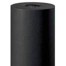 24" - 50 lb. Black Kraft Paper Rolls image