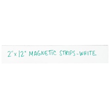 2 x 12" White Warehouse Labels - Magnetic Strips image