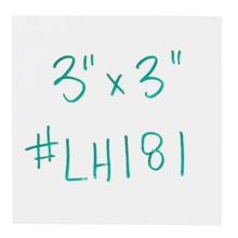 3 x 3" White Warehouse Labels - Magnetic Strips image