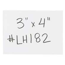 3 x 4" White Warehouse Labels - Magnetic Strips image