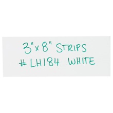 3 x 8" White Warehouse Labels - Magnetic Strips image