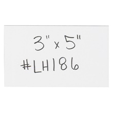 3 x 5" White Warehouse Labels - Magnetic Strips image