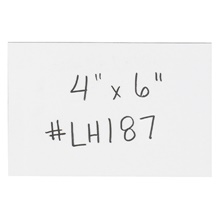 4 x 6" White Warehouse Labels - Magnetic Strips image