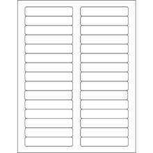 3 7/16 x 2/3" White Rectangle Laser Labels image