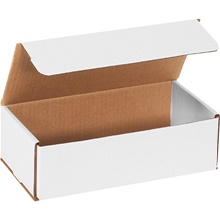 10 x 5 x 3" White Corrugated Mailers image