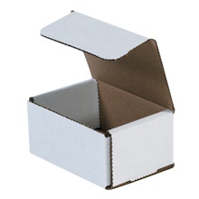 4 x 3 x 2" White Corrugated Mailers image