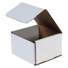 6 x 6 x 4" White Corrugated Mailers image