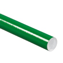 2 x 9" Green Tubes with Caps image