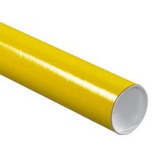 3 x 12" Yellow Tubes with Caps image