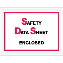 6 1/2 x 5" "Safety Data Sheet Enclosed" SDS Envelopes image