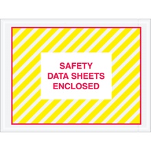4 1/2 x 6" "Safety Data Sheets Enclosed" SDS Envelopes image