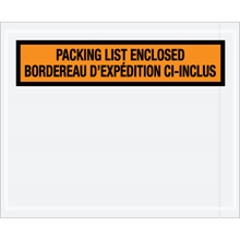 4 1/2 x 5 1/2" Bilingual Packing List Envelopes English/French image