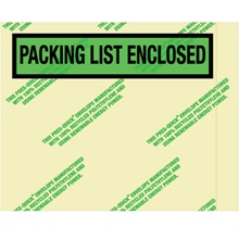 7 x 5 1/2" Environmental "Packing List Enclosed" Envelopes image